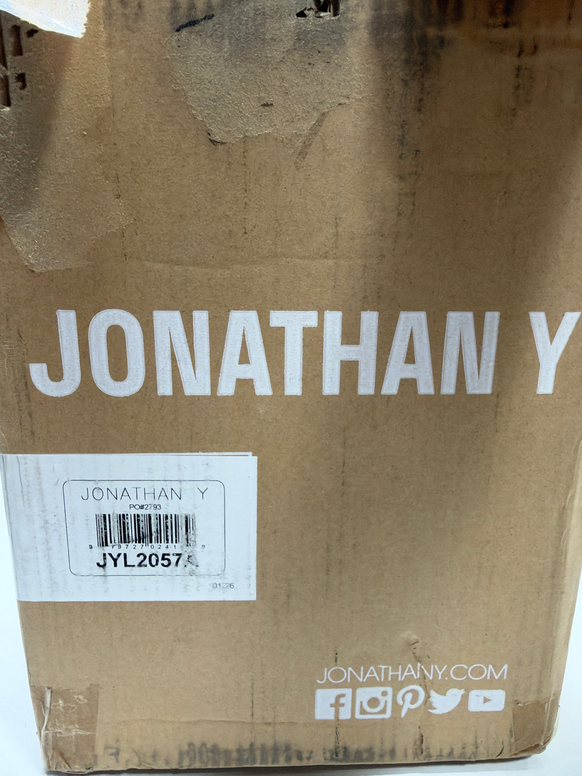 Jonathan Y - Brooklyn 17.5" Crystal LED Table Lamp - Clear