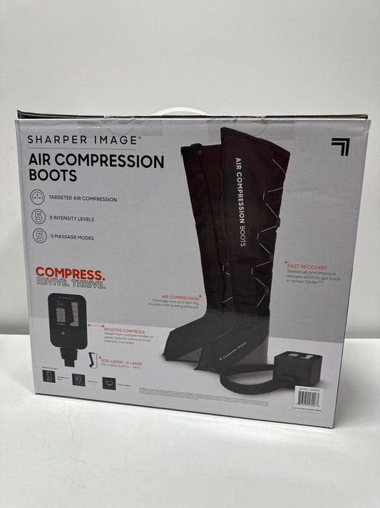 Sharper Image Powerboost™ Boots, Air Compression with 5 Modes & 5 Intensity Levels, Size L/XL
