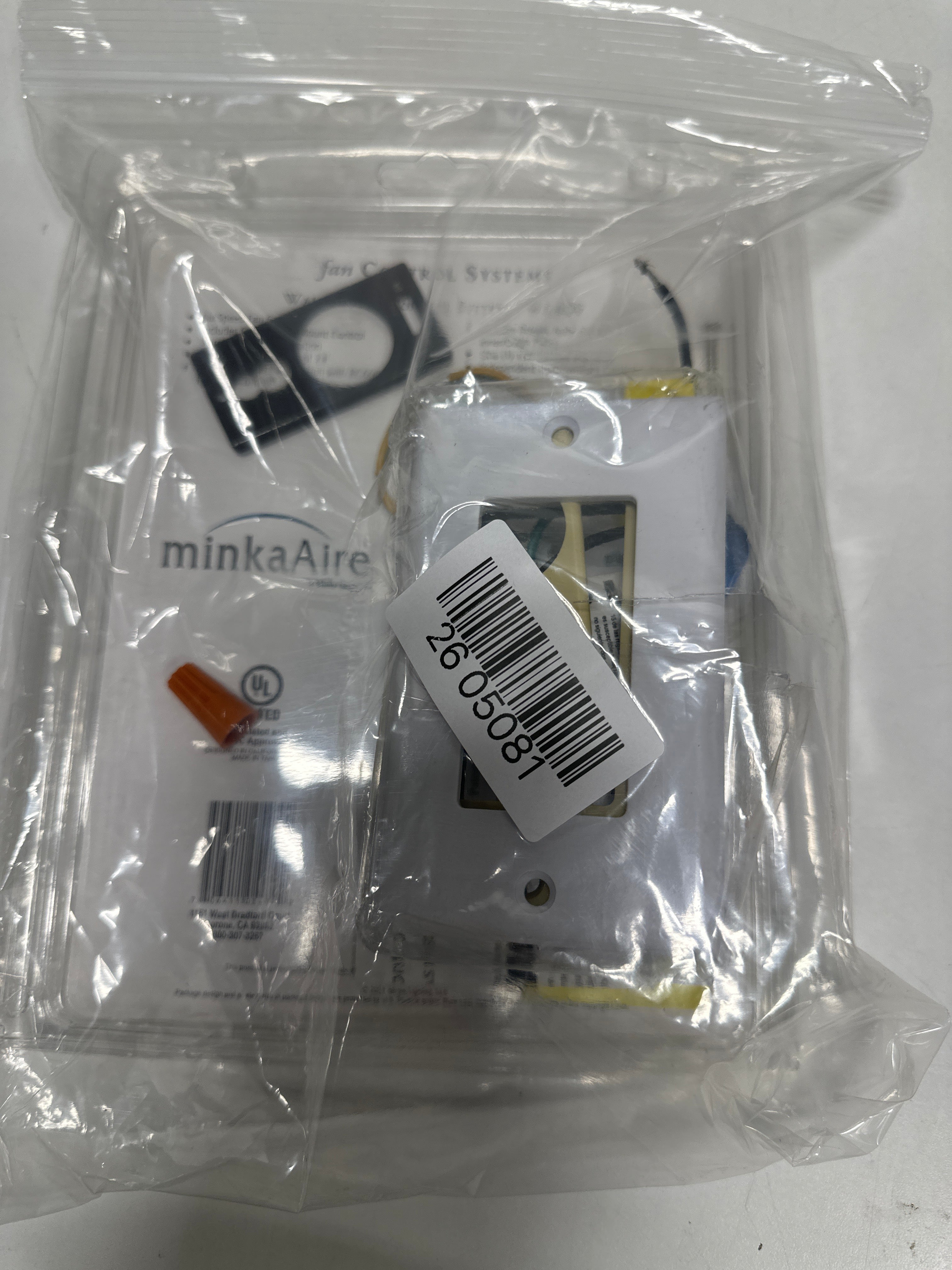 Minkaaire Wc600 Minka Aire Wc600 Wall Mount Fan Control - White