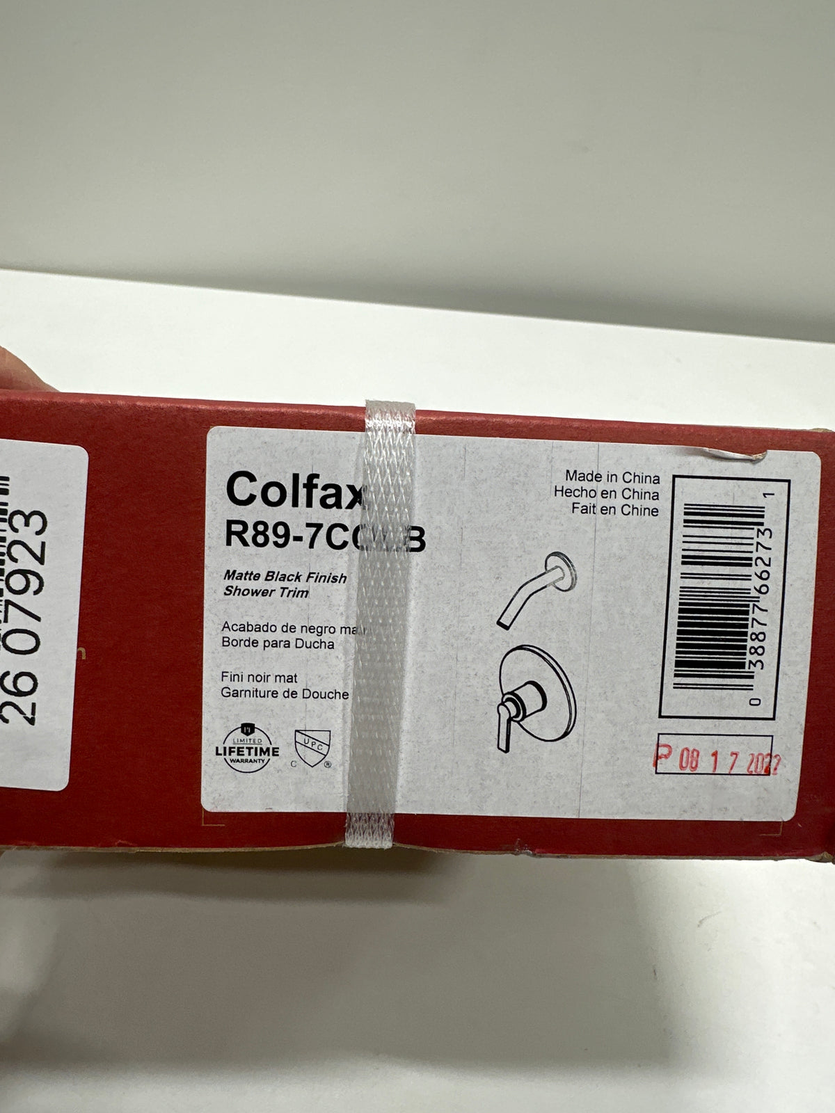 Pfister R89-7COL Colfax Pressure Balanced Shower Trim Only with Single Lever Handle