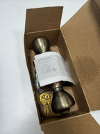 Kwikset Tylo Single Cylinder Keyed Entry Knobset with SmartKey Cylinder - Antique Brass - 400T-5SV1