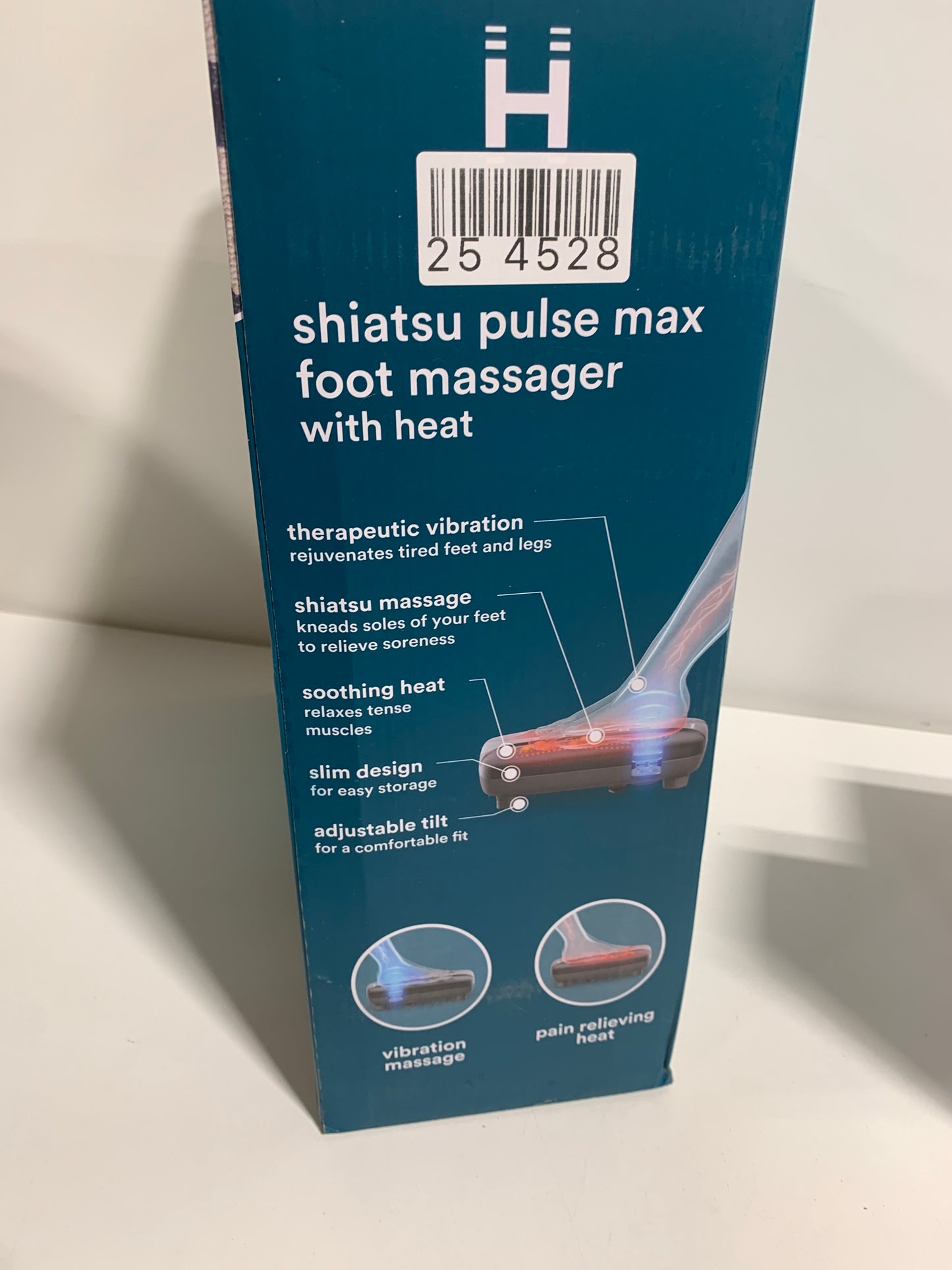 HoMedics Shiatsu Pulse Max Foot Massager with Heat, Black