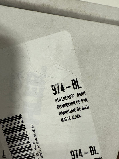 Single Kohler K-974-2MB Stillness Purist Slidebar Trim Kit, Vibrant Brushed Moderne Brass