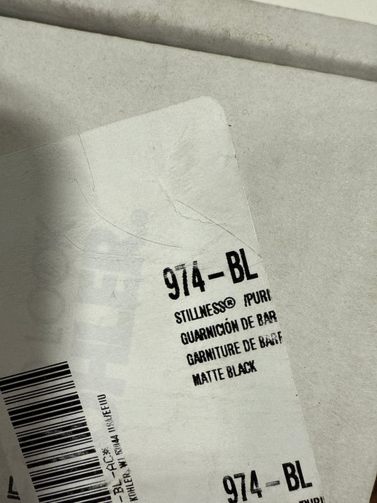 Single Kohler K-974-2MB Stillness Purist Slidebar Trim Kit, Vibrant Brushed Moderne Brass