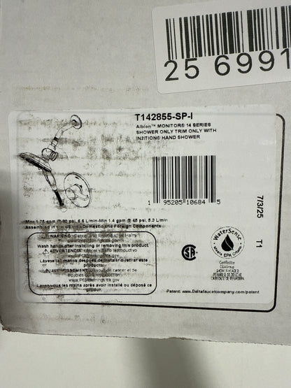 Albion 1-Handle Wall Mount Shower Trim in Spotshield Brushed Nickel (Valve Not Included)