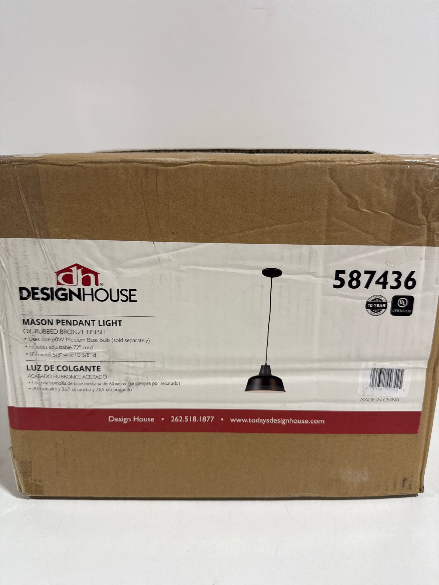 Design House 588434 Mason 11" Tall Outdoor Wall Sconce Copper Outdoor Lighting