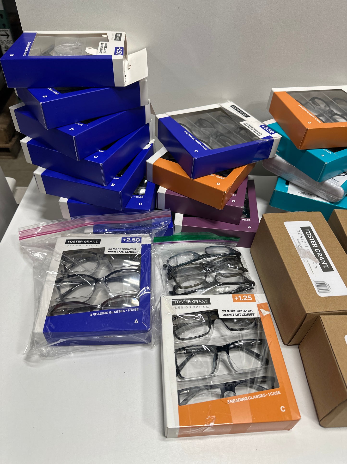 Lot of 38 Design Optics by Foster Grant Plastic Reading Glasses