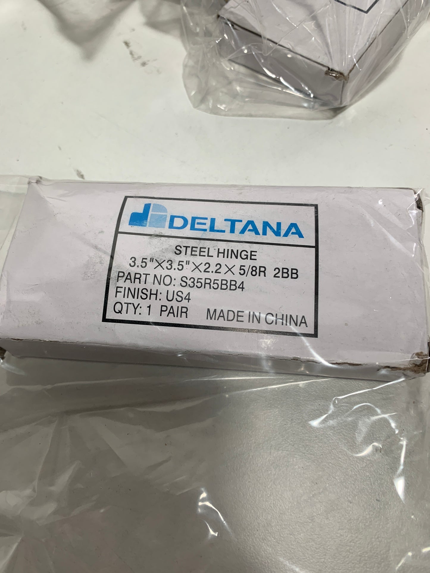 Lot of 15 Deltana S35R5BB Commercial 3.5" X 3.5" Ball Bearing 5/8" Radius Corners Mortise Hinge - Pair