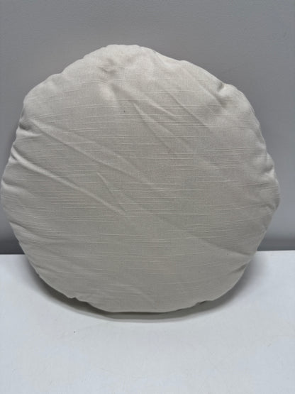 Cream and Burgundy Partridge Pillow - 16"R X 2"D - Threshold™ Designed with Studio McGee