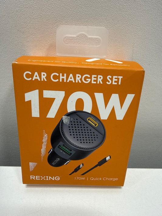 Rexing 170W Vehicle Quick Charger with 2 USB-C & 1 USB Port