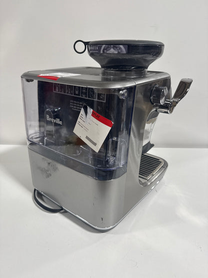 Scratch & Dent Breville the Barista Touch Impress Espresso Machine with Grinder & Milk Frother, Espresso Maker with Assisted Tamping, Cappuccino & Latte Machine