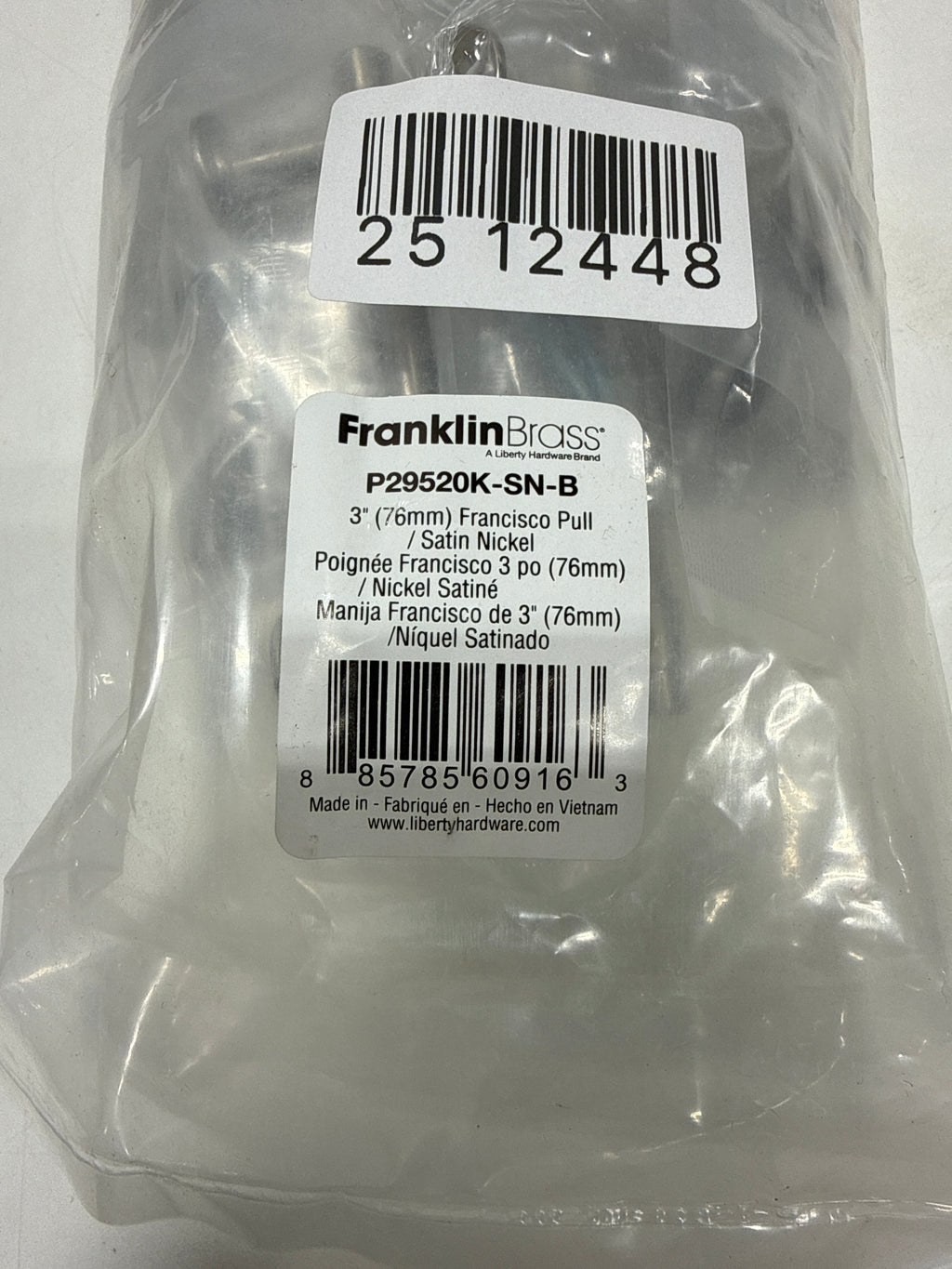 Franklin Brass P29520K-B Francisco 3 Inch Center to Center Bar Cabinet Pull - Pack of 10 Satin Nicke - *Tools Hardware