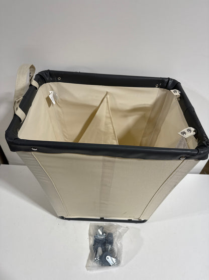 See Desc Seville 2 Section Laundry Hamper