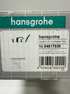 hansgrohe Locarno Transitional 2-Handle 23-inch Wide Roman Tub Filler Freestanding Bathtub Faucetand Shower Set in Polished Nickel, 04817830