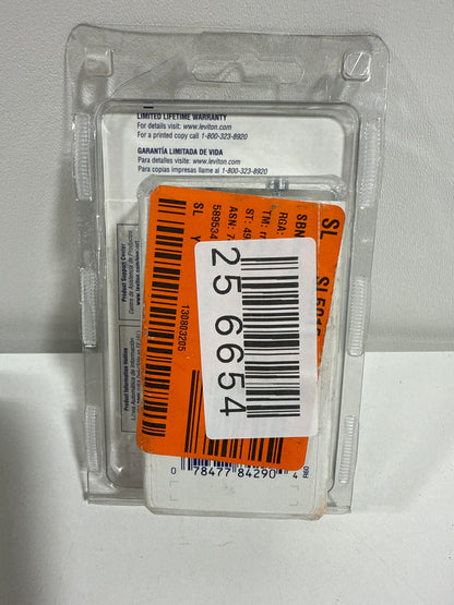 Levition 30 Amp 125/250-Volt Locking Connector, Black and White 2713-CS
