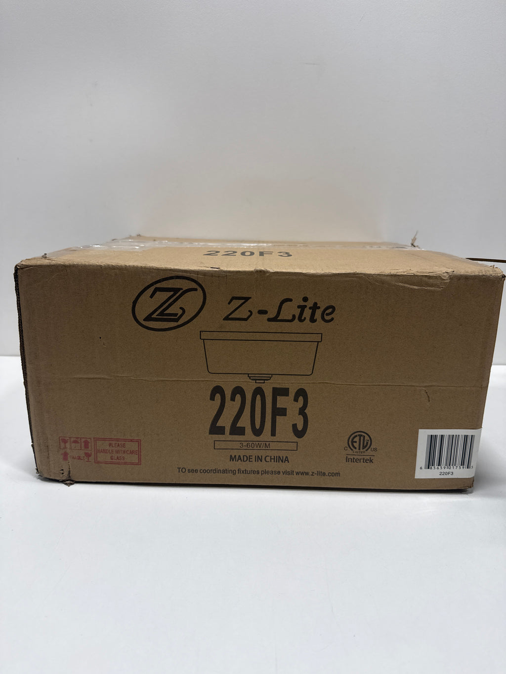 Z-Lite 220F3 Arlington 3 Light Flushmount Ceiling Fixture with Matte Opal Shade, Bronze