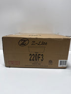 Z-Lite 220F3 Arlington 3 Light Flushmount Ceiling Fixture with Matte Opal Shade, Bronze