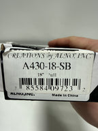 Alno A430-18 Vogue 18 Center to Center Luxury Modern Solid Brass Cabinet Handle / Drawer - *Tools Hardware & Misc