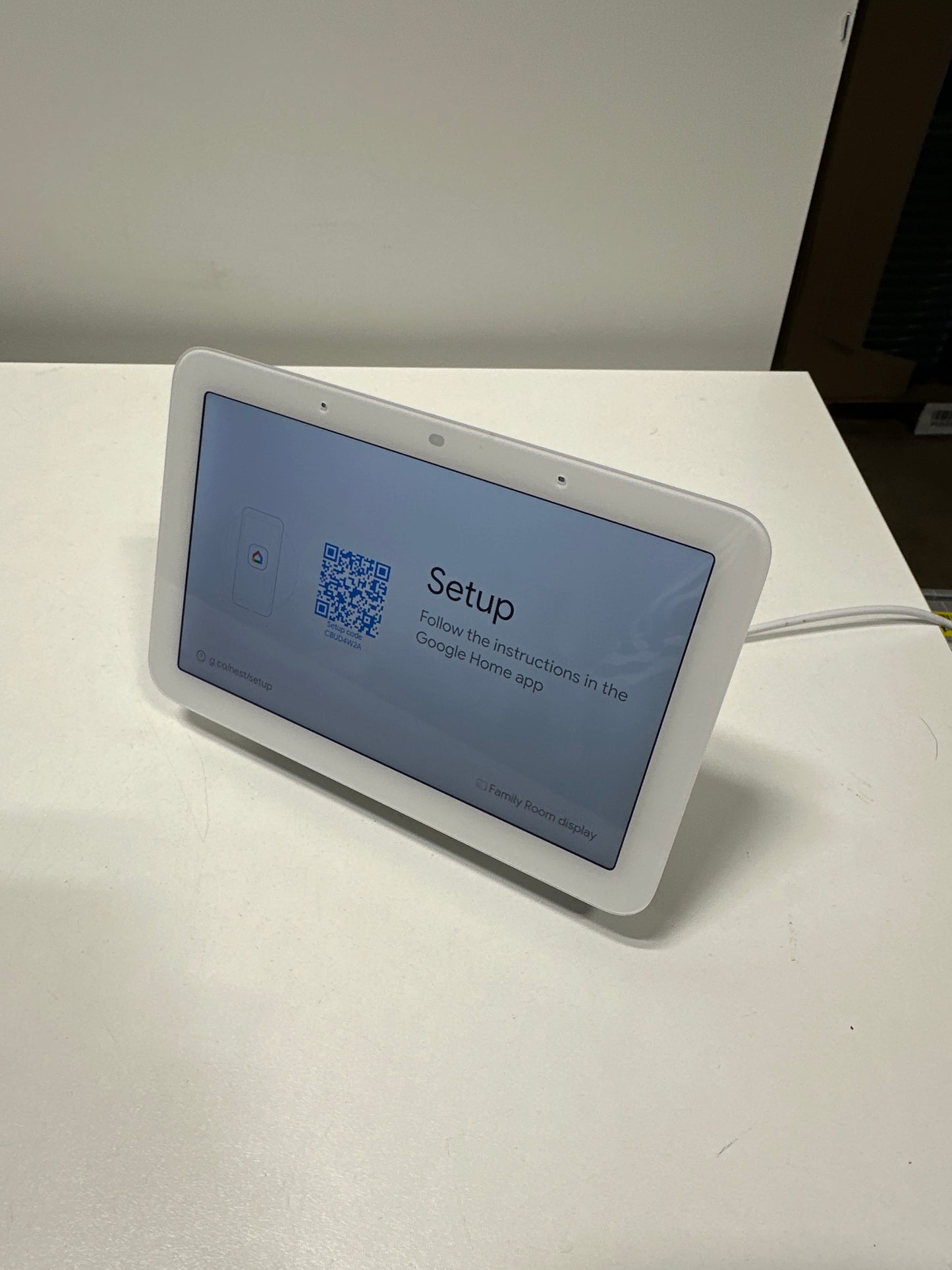 Used Google Nest Hub 7-inch Display 2nd Gen Ga01331-us - Chalk