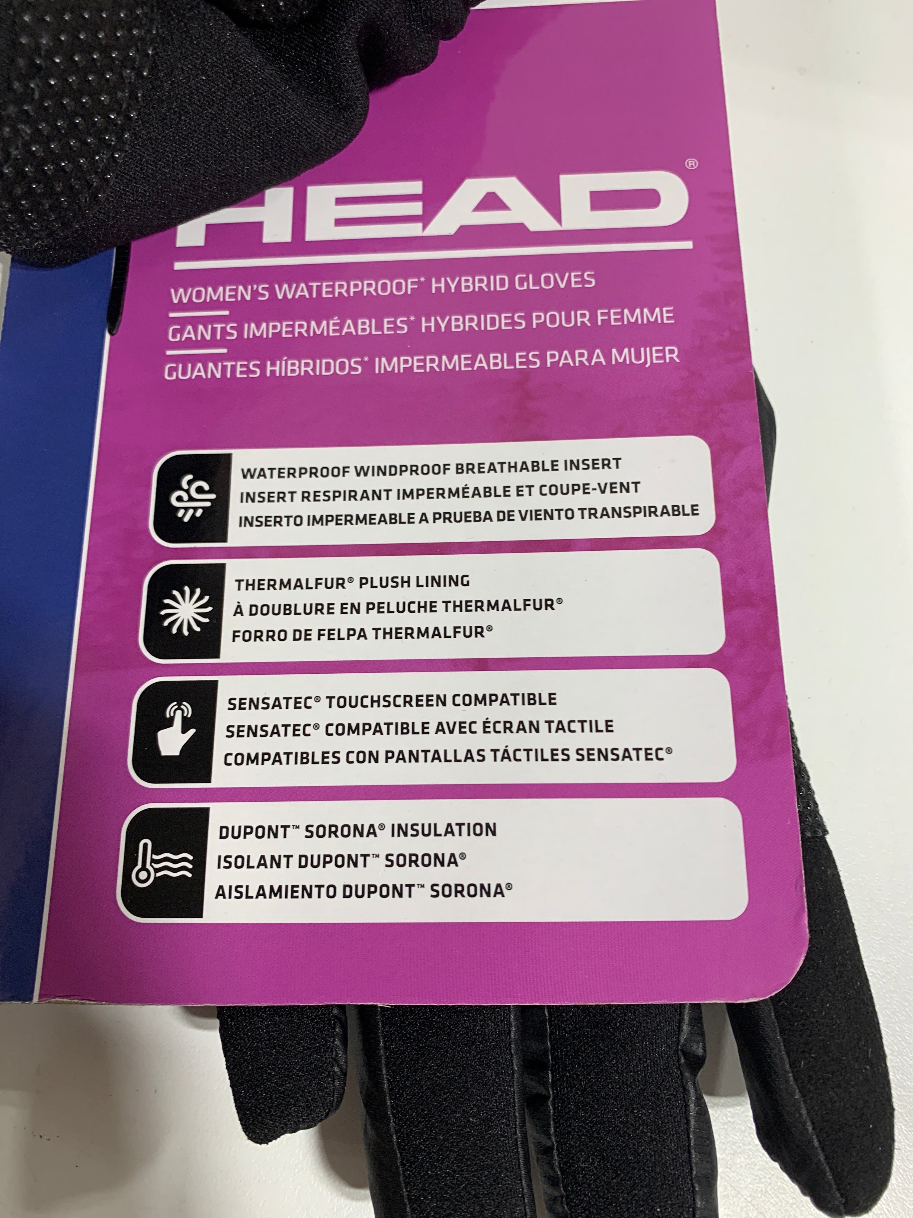 Head Women’s Waterproof Hybrid Gloves - *Clothing Shoes & Accessories