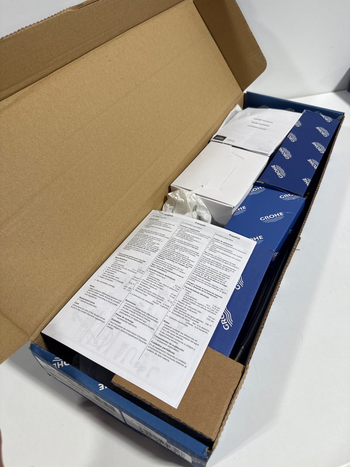 GROHE 20297ENA Essence, 8-inch Widespread 2-Handle M-Size Bathroom Faucet 1.2 GPM, Brushed Nickel