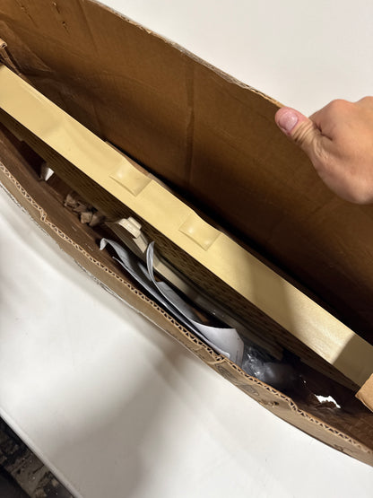 Rev-a-Shelf 6881-31-52 Classic Single 1 Shelf 31" Half Moon Pivot and Slide Lazy Susan for Blind Corner Cabinets Almond