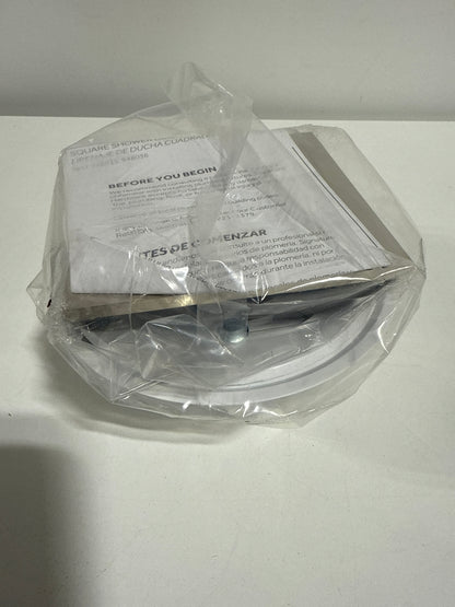 Signature Hardware 948036 Menlo Square Shower Drain with Flange Polished Nickel