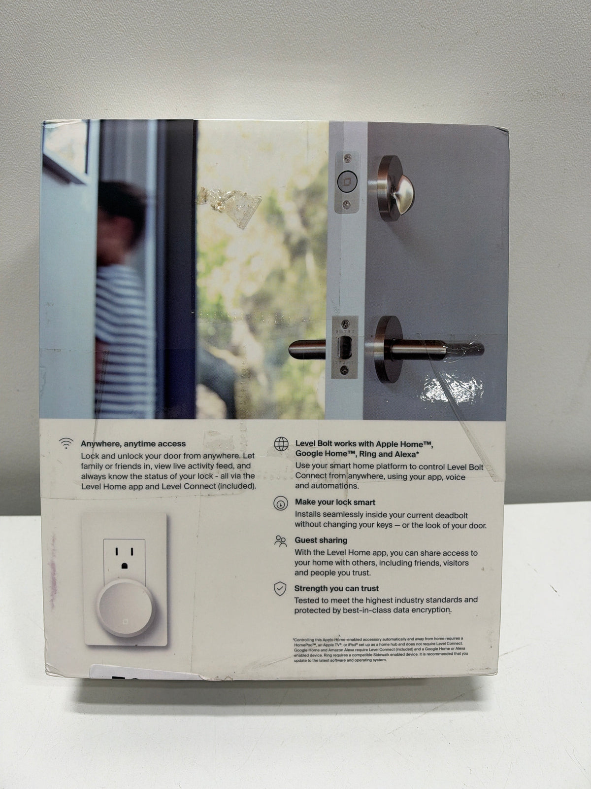 Level - Bolt Connect WiFi Retrofit Smart Lock with App/Keypad/VoiceAssistant Access - Silver