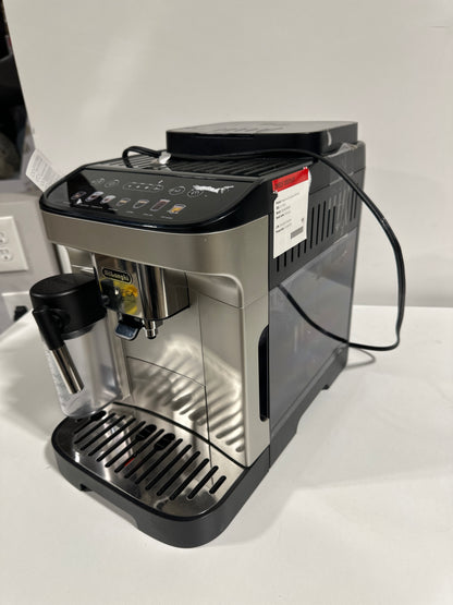 Scratch & Dent De'Longhi - Magnifica Evo Espresso Machine with Automatic Milk Frother for Hot and Iced Lattes, Coffee and More - Silver