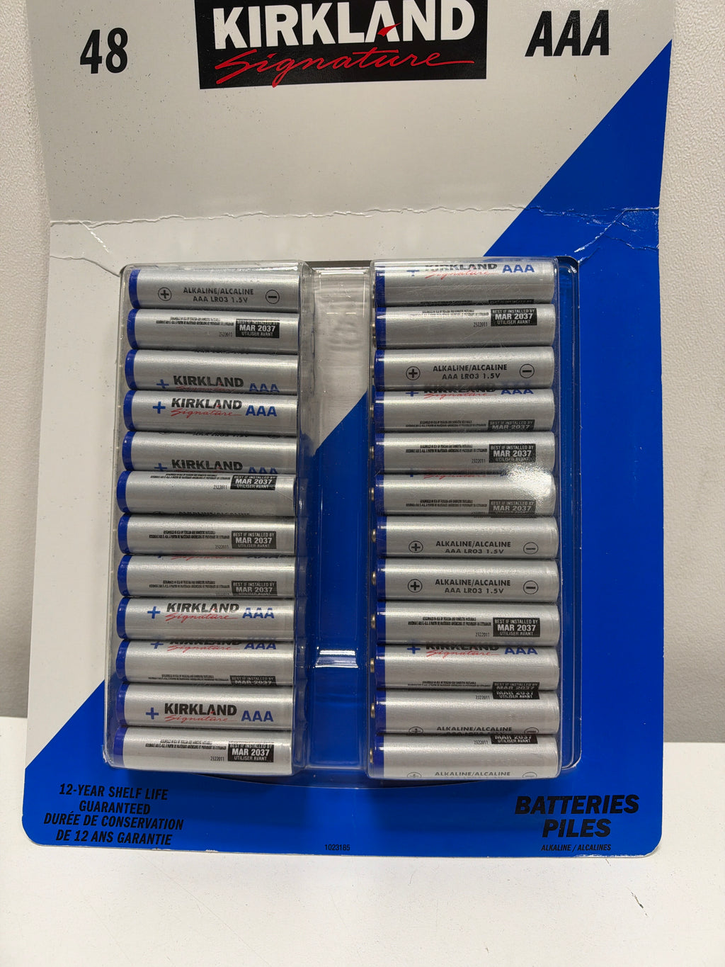 Kirkland Signature Alkaline AAA Plus Batteries, 48 Count