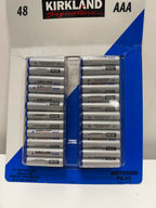 Kirkland Signature Alkaline AAA Plus Batteries, 48 Count