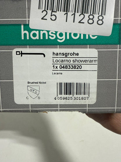 Hansgrohe 04833 Locarno 15" Wall Mounted Shower Arm Brushed Nickel
