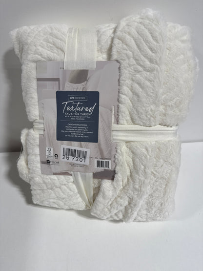 Life Comfort Reversible Sherpa Fleece Blanket