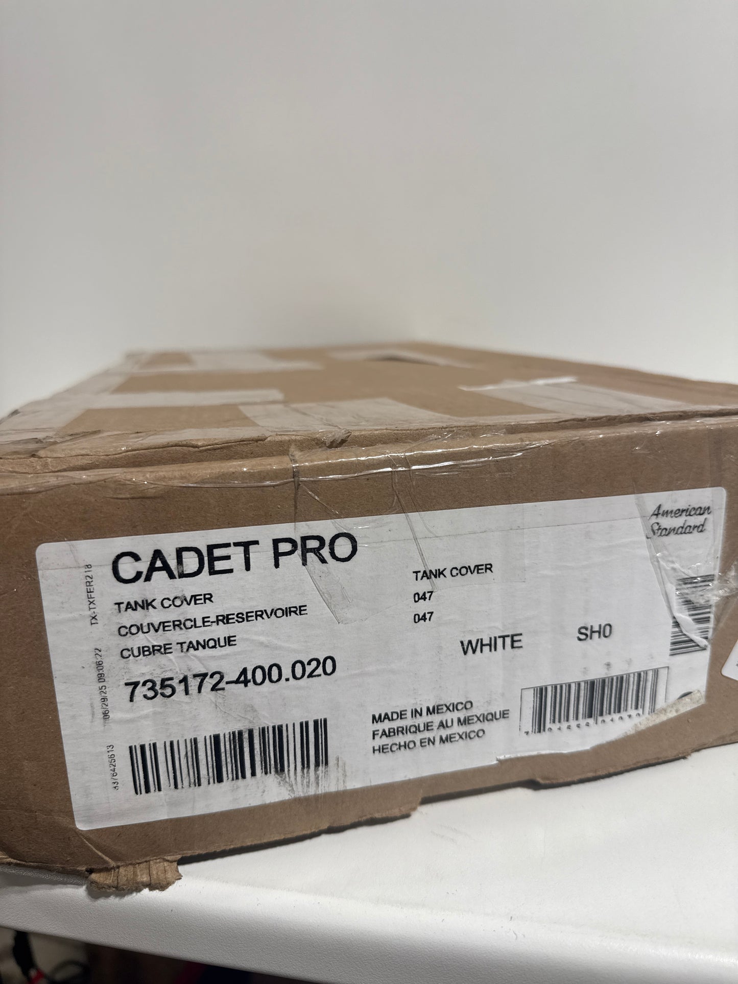 American Standard 735172-400 Replacement Tank Lid for Cadet Pro Tanks