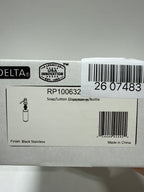 Delta RP100632 Broderick Deck Mounted Soap Dispenser with 13 Oz Capacity Black Stainless