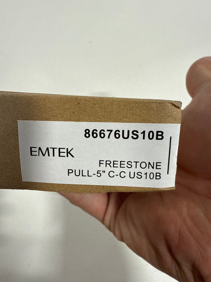 Emtek 86676US10B 5 in. Freestone Center to Center Cabinet Pull Oil Rubbed Bronze