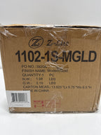 Z-Lite 1102-1S Orion 10’’ Tall Bathroom Sconce - Modern Gold - *Lighting & Electrical