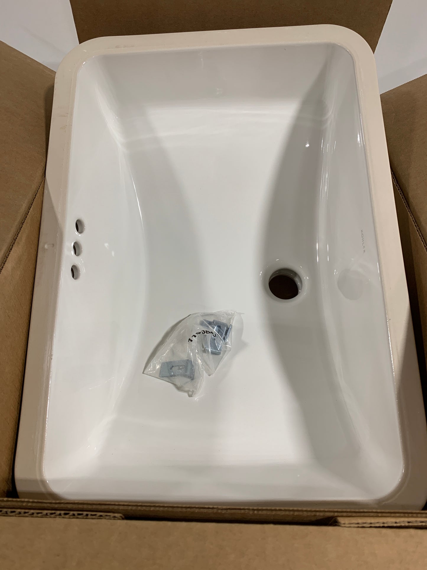 Kohler K-2214 Ladena 20-7/8" X 14-3/8" X 8-1/8" Undermount Bathroom Sink with Overflow White Sinks Bathroom Sinks Sinks Only