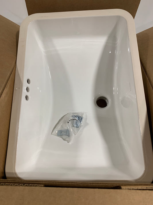Kohler K-2214 Ladena 20-7/8" X 14-3/8" X 8-1/8" Undermount Bathroom Sink with Overflow White Sinks Bathroom Sinks Sinks Only