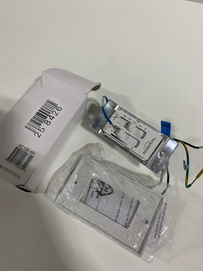 Minka Aire Wall Mounted Remote Control for Light Fan WC106-WH in White