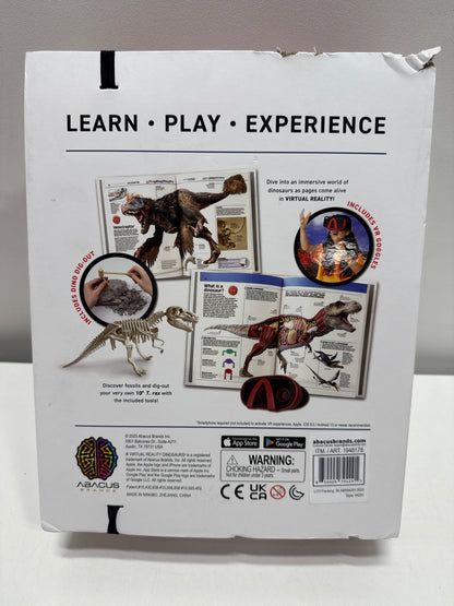 Abacus Brands Dino Dig Interactive Learning Science Kit for Kids with VR Goggles
