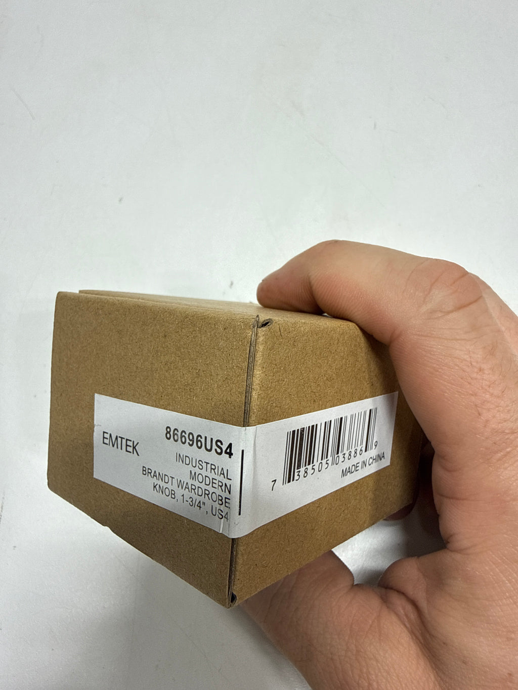Emtek 86696US4 1.75 in. Brandt Cabinet Knob Satin Brass