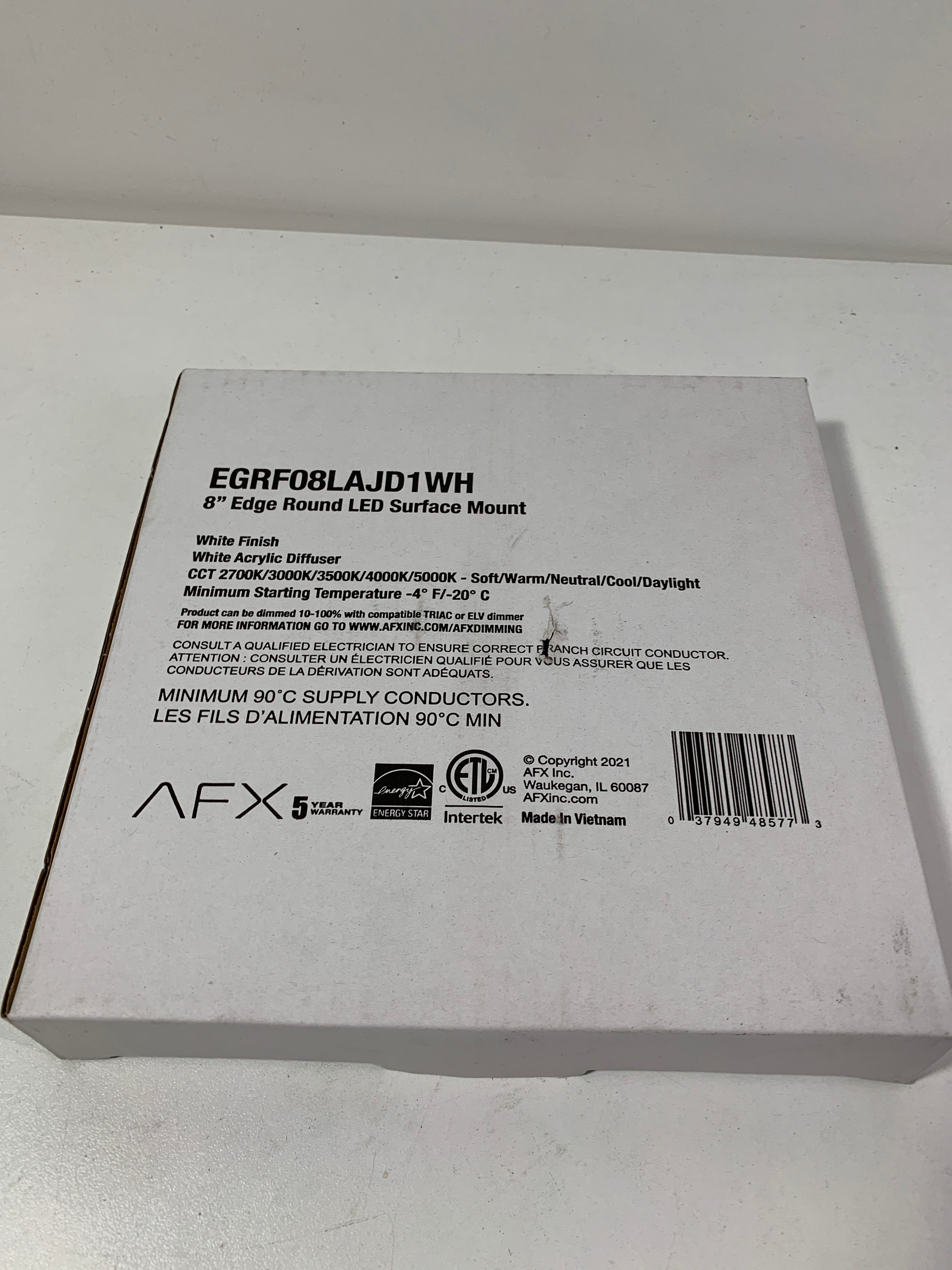 AFX Edge 7.88 in. LED Flush Mount - *Lighting & Electrical