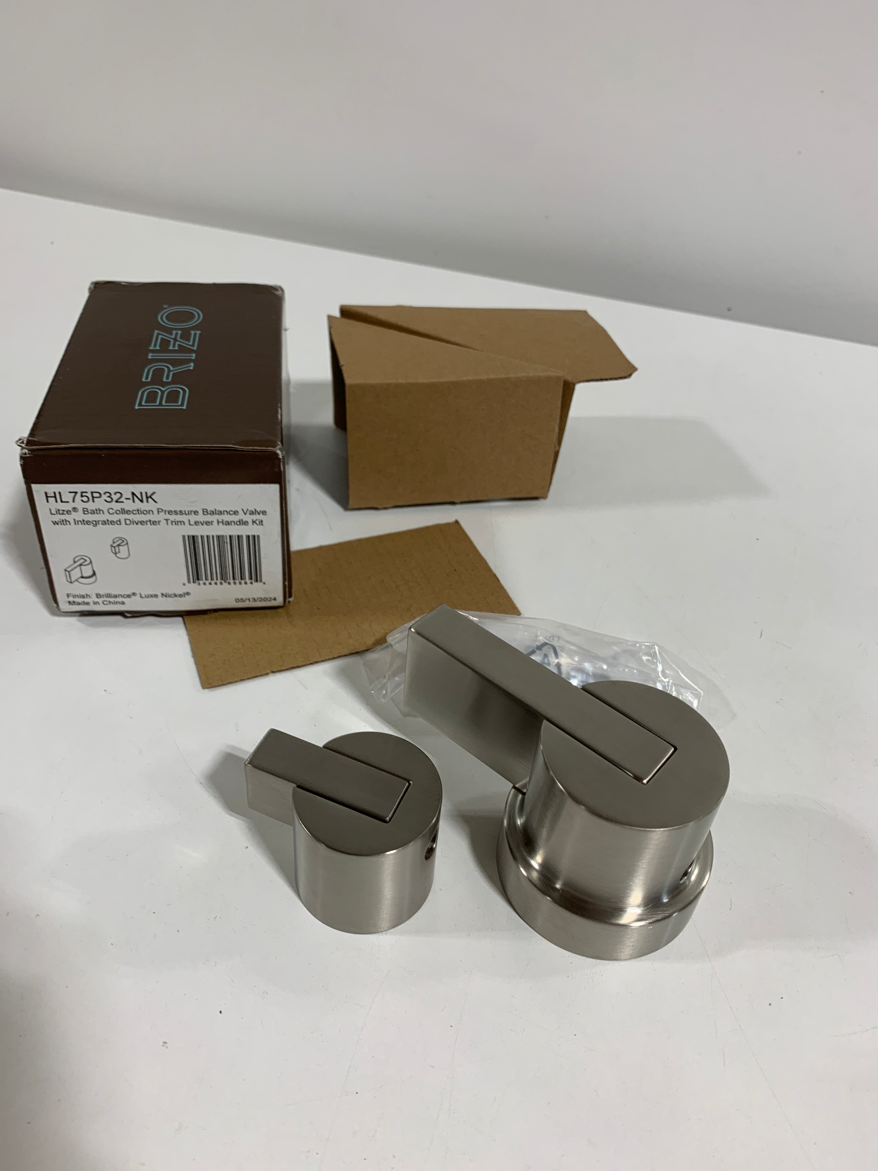 Brizo HL75P32 Litze Handle Kit for Pressure Balanced Valve Trim with Integrated Diverter - Lever Luxe Nickel - *Plumbing