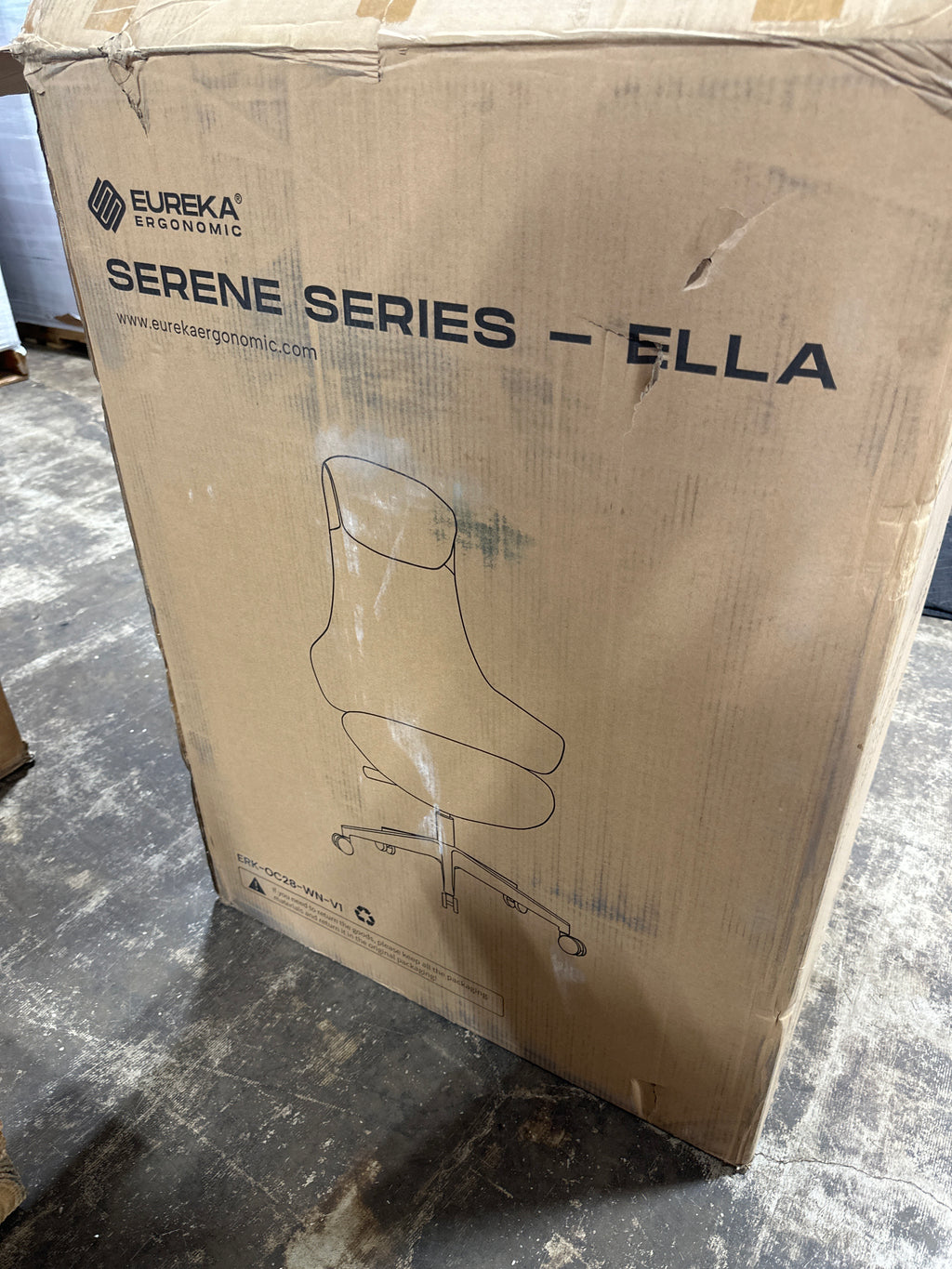 Eureka Ergonomic Serene Ella, Napa Leather Executive Chair