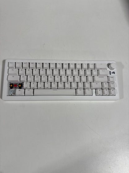 Used Glorious - GMMK 3 65% Wired Mechanical Linear Switch Gaming Keyboard with Hot-swappable Switches - White