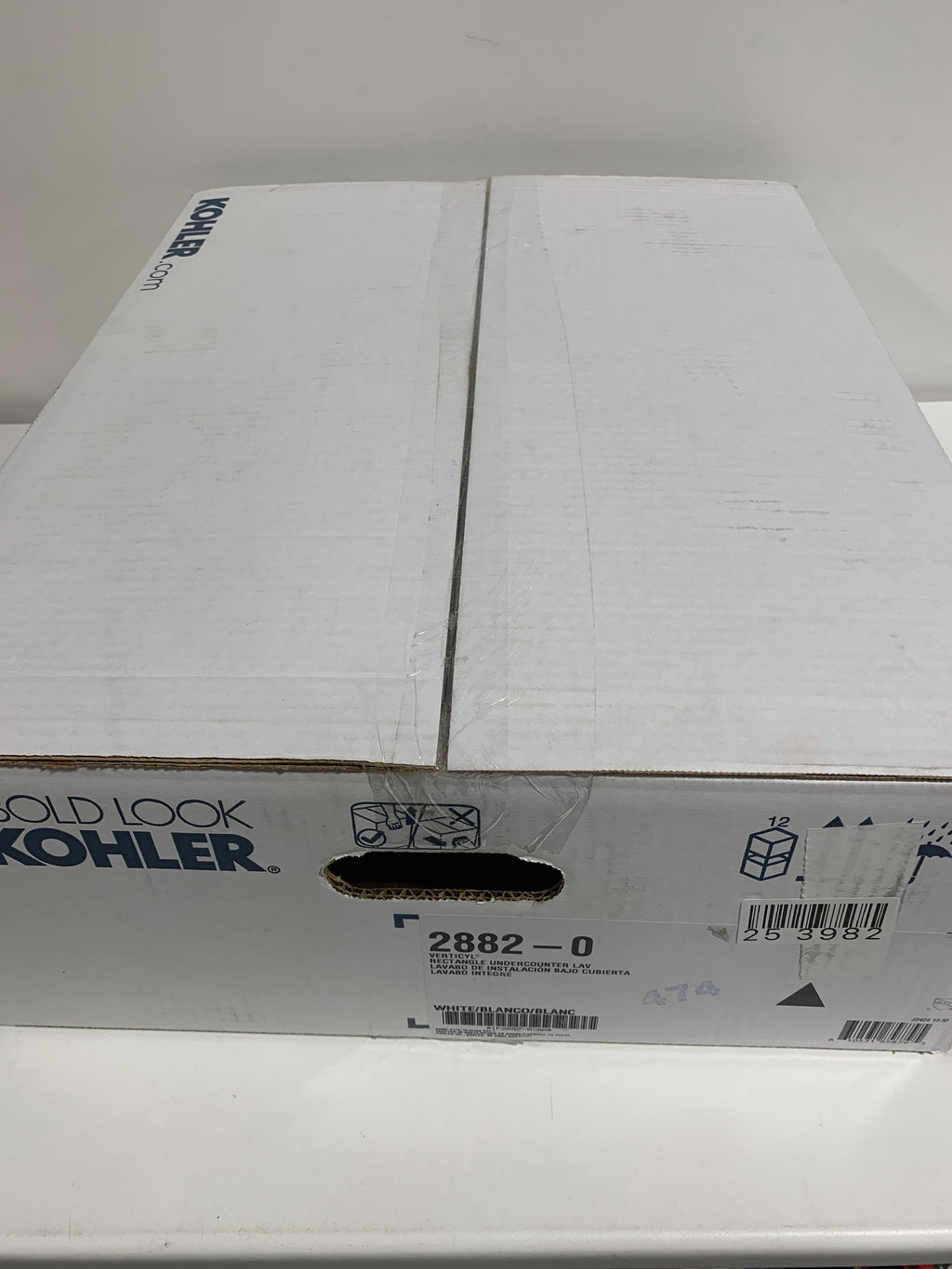 KOHLER K-2882-0 Verticyl 19-3/4" Rectangular Undermount Bathroom Sink