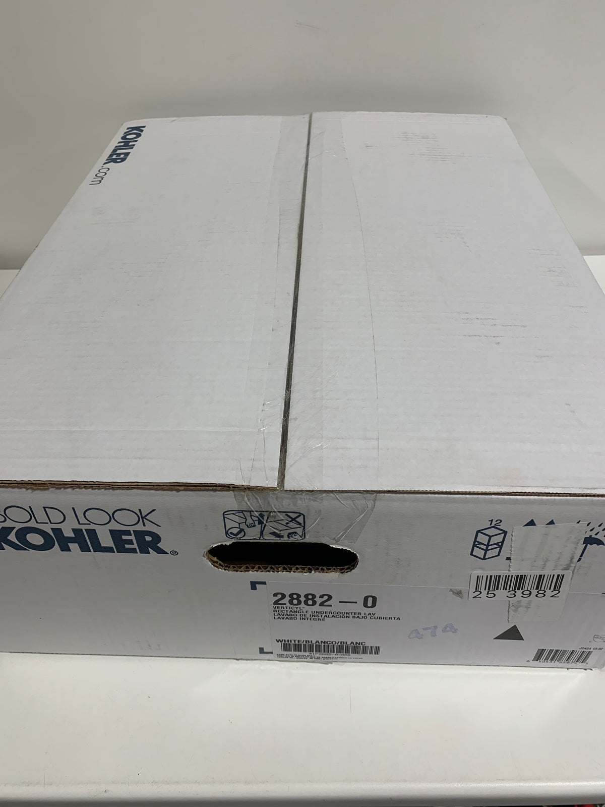 KOHLER K-2882-0 Verticyl 19-3/4" Rectangular Undermount Bathroom Sink