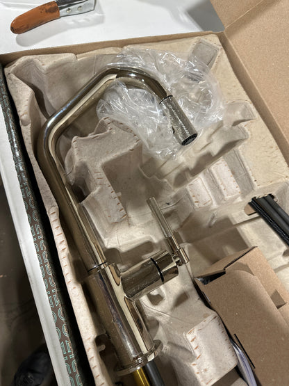 Brizo 63063LF Litze Single Handle Angled Spout Pull Down Kitchen Faucet with Knurled Handle - *Plumbing