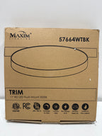Maxim Lighting Trim 11 Inch Flush Mount Trim - 57664WTBK - Modern Contemporary